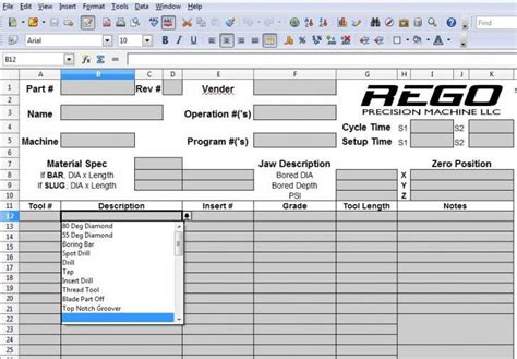 cnc lathe machine tool setting|cnc setup sheet examples.